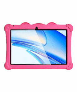 10-Inch Tablet For Kids With Impact-Resistant Protective Case - Red Pink