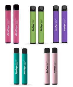 10 pack Airscream Airspops 5% NIC Salts Disposable assorted flavours