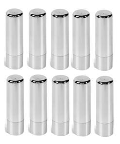 10 pack Metallic Fashion Lip Balm - silver