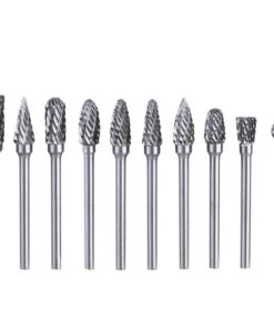 10 Piece Double Cut Carbide Rotary Burr Set