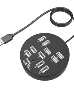 10-Port USB Hub with Cable
