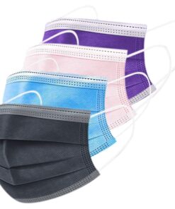 100 Piece Adult Multicolor Disposable Face Masks