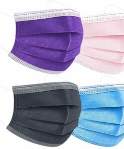 100 Pieces Kids Multicolor Disposable Face Masks