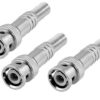 100 X RG59 BNC Male Connector to Coaxial Cable