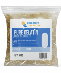 1000 Empty Capsules Size 0 - Clear Gelatin Capsules