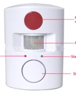105 DB Infrared Ray Remote Control Mini Alarm with 2 Remote Controls