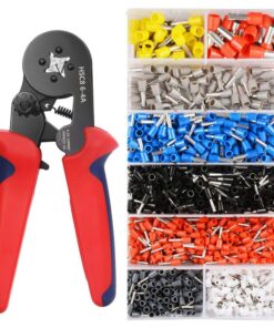 1200 Piece Insulated Uninsulated Wire End Ferrules with Crimper Plier Set