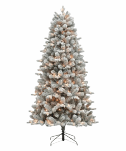 120cm TGS-039-13 Pre-Lit Artificial Frosted White Christmas Tree