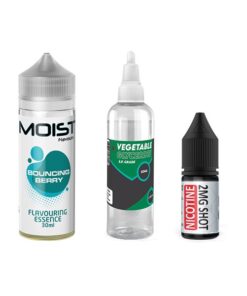 120ml Moist Vape Juice DIY Longfill Kit - Bouncing Berry - 2mg