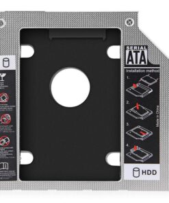 12.7mm Universal SATA 2nd HDD Hard Drive Caddy for CD/DVD-ROM Bay