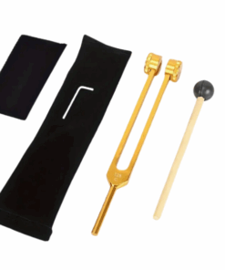 128C Hertz Tuning Fork with Reflex Hammer for Chakras