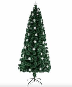 1.2m Christmas Tree With Built-In LED Lights And Fiber Optics