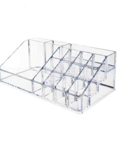 16-Compartment Acrylic Cosmetic Storage Organizer