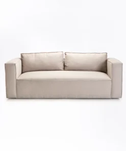 KYLO FABRIC 3 SEATER COUCH - Platinum