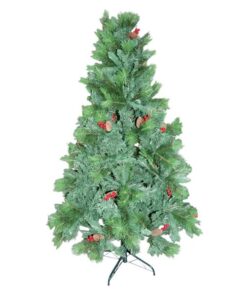 180cm Artificial Christmas Tree with Pine Cones and Berries
