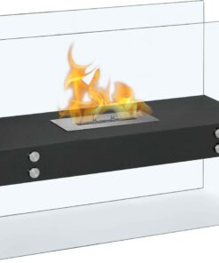 1green 3L Floating Glass Ethanol Fireplace - Free standing