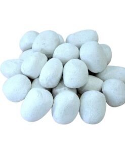 1green Ceramic Pebbles for Bio-Ethanol Fireplace - White