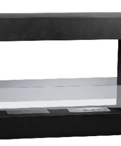 1green Duo Burner Bio-Ethanol FireplaceâBlack/glass