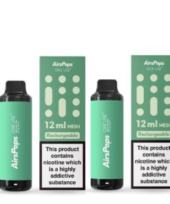 2 Pack AirsPops 12ml Mesh Disposable - Menthol Toba - 5% Nic Salts