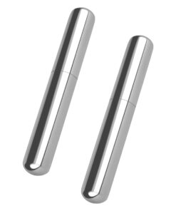 2-Pack Portable Stainless Steel Airtight Cigar Tube