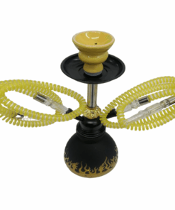 2 Pipe Hookah - Yellow