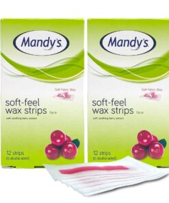 2 x Mandy's 6 Double-Sided Soft Feel Face Wax Strips