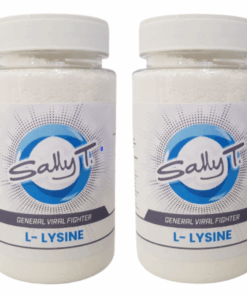 2 x Sally T. L-Lysine Powder Assists Fighting Herpes 150g (Value Pack)