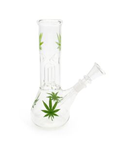 20cm[8inch] Glass Leaf Ice Percolator Bong