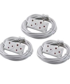 20m Extension Cord With A Two-Way Multi-Plug Extension Lead Bulk 3 Pack