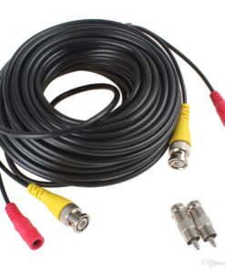 20m Power & Video Camera Cable - Black