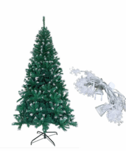 210 cm Tinted Christmas Tree with Colorful Light - Green