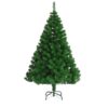 2.1m Artificial flocked decor Christmas pine tree - green