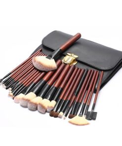 26 Piece Professional Eye Face Makeup Brush Cosmetic Set with Leather Bag