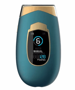 2in1 IPL Laser Hair Removal & Skin Rejuvenation Handset - Green, Gold