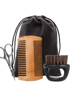 3 Pieces Men's Beard Care Tools Set