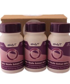 3 x Sally T. Milk Thistle Extract 80% - 500mg - Liver Detox- 60 Caps.