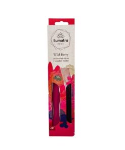 30 Incense Sticks with Wooden Holder - Wild Berry