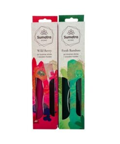 30 Incense Sticks with Wooden Holder(Pack of 2) Fresh Bamboo & Wild Berry