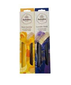 30 Incense Sticks with Wooden Holder(Pack of 2) Lavender & Sweet Jasmine