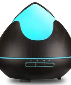 300ml 7 LED Ultrasonic Essential Oil Diffuser - Dark Brown