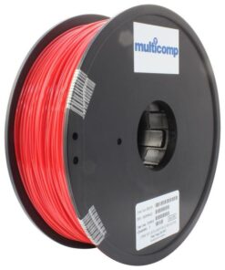 3D Printer Filament, PETG, 1.75 mm, Solid Red, 250 Â°C Melting Temp