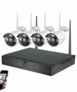 4 Camera 4 Channel HD Wireless 5G CCTV Security Surveillance Kit