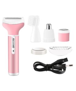 4 in 1 Electric Shaver Lady Razor Hair Trimmer for Face Leg Underarms
