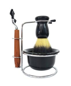 4 in 1 Mens Manual Razor Shaving Bowl Shaving Brush Set