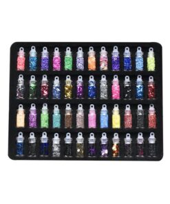 48 Colour Acrylic Power Nails Decoration Set