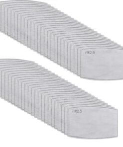 5 Layers PM2.5 Activated Carbon Filter for Fabric Masks - 50 Filters