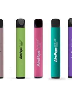 5 pack Airscream Airspops 5% NIC Salts Disposable vapes assorted flavours