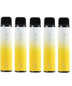 5 Pack - Elf Bar 2500 Puffs Disposable Vape - Banana Milk - 50mg