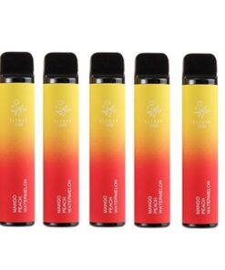 5 Pack - Elf Bar 2500 Puffs Disposable Vape - Mango Peach Watermelon - 50mg