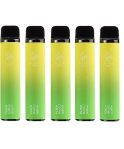 5 Pack - Elf Bar 2500 Puffs Disposable Vape - Peach Mango Guava - 50mg